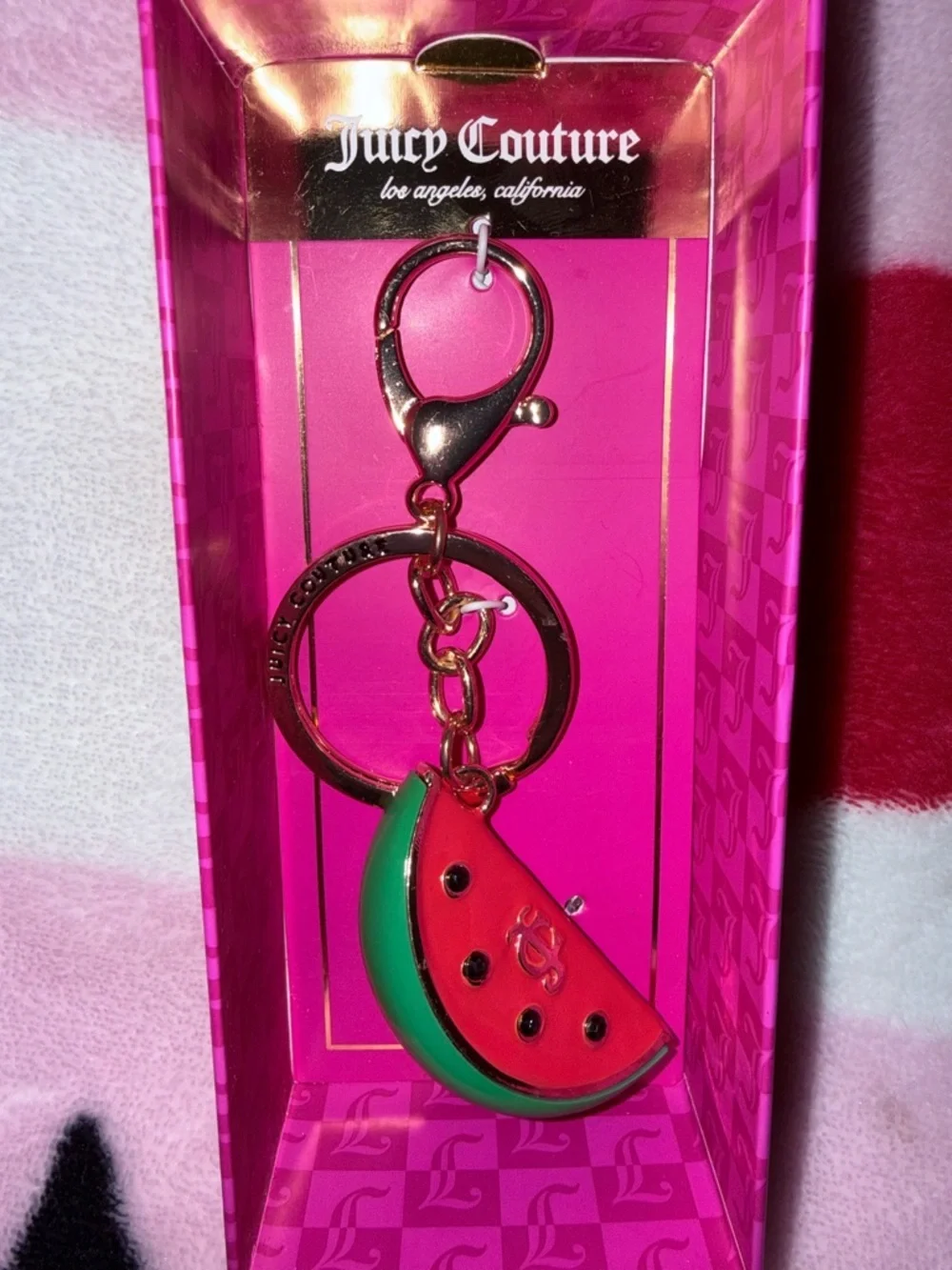 NWT Juicy Couture Watermelon Keychain/ Bag Charm